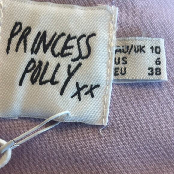 Princess Polly NWT Purple Crop Top - Size 6 - Picture 4 of 5